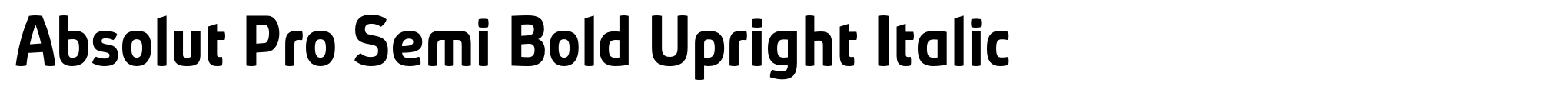 Absolut Pro Semi Bold Upright Italic image
